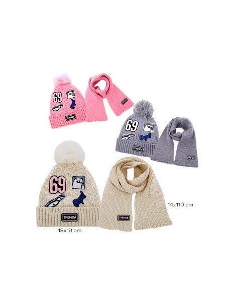 Set Gorro Y Bufanda Nena Trendy 13926 Tar02