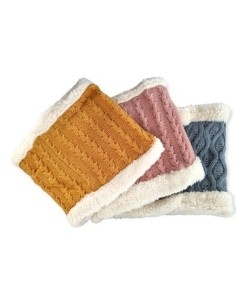 Cuello Tejido C/interior Y Borde Peludito Colores Surt. Maa9828868 Maa9828869 Maa9828867 Lux01 (b240/12)