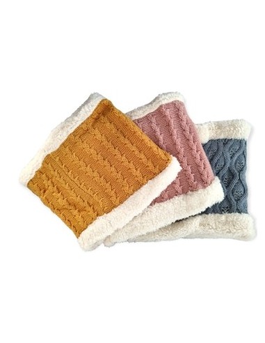 Cuello Tejido C/interior Y Borde Peludito Colores Surt. Maa9828868 Maa9828869 Maa9828867 Lux01 (b240/12)