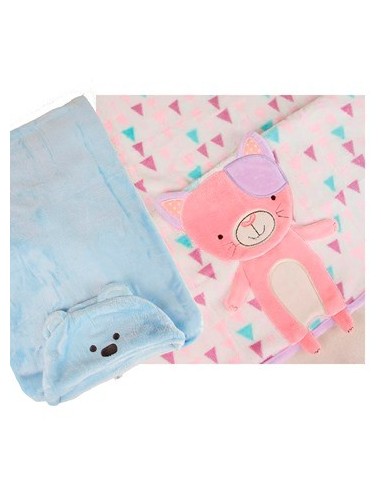 Manta 96x68 Infantil Animales Mod. Surt. Ec30047/ec30048 Ee-03700 Sf01