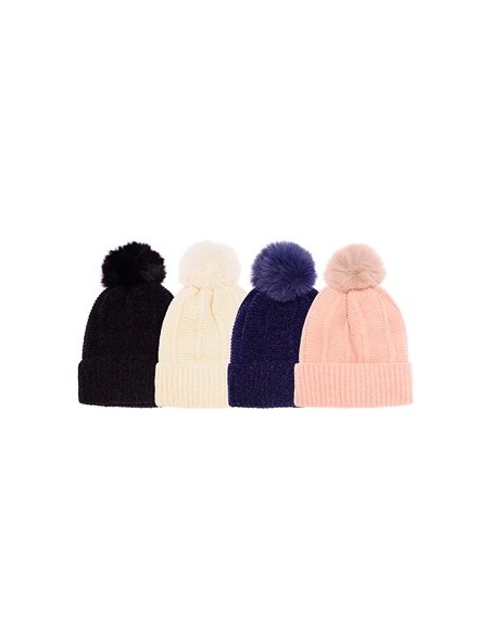 Gorro Tejido Chenille C/peluche Go0025z Jav01