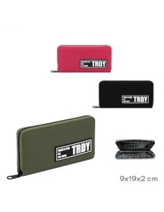 Billetera 1 Cierre Eco Cuero Col. Surt Trendy 14281/18343/18632/30263 Tar02