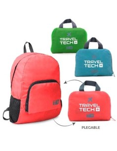 Mochila 16"  Plegable Viaje Travel Tech Col. Surt. 17820 -16032b-16031b Tar02 (p)