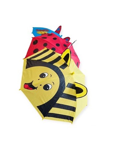 Paragua Infantil C/silbato Y Orejas Animales Mod. Surt. 510852 Surt01