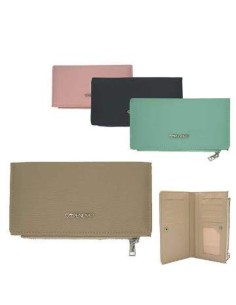 Billetera Dama Cuero/nyon  C/cierre Y Tarjetero Trendy 21263/21564/21267/21264/21558 Tar02 (m)