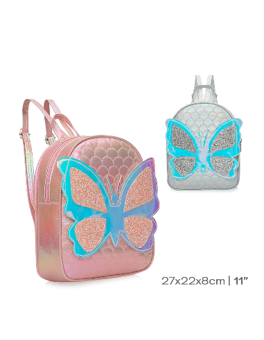 Mochila Infantil Simil Cuero C/lentejuelas/peluche Fantasia Trendy 17422-17423-17428-51348-51248-51250-17429-17431-17437 Tar0