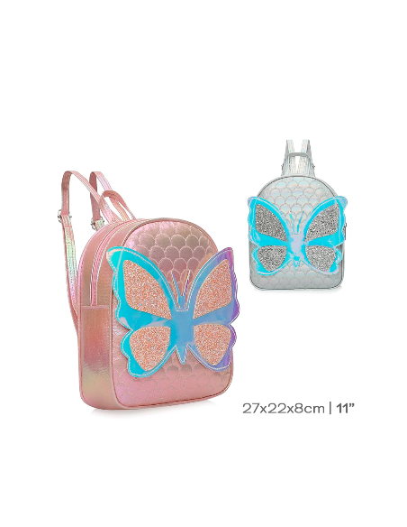 Mochila Infantil Simil Cuero C/lentejuelas/peluche Fantasia Trendy 17422-17423-17428-51348-51248-51250-17429-17431-17437 Tar0