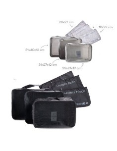 Set Organizador Valija X6 Pzas Travel Tech 16029/16030 Tar02 Da10293 Sf01 (m)