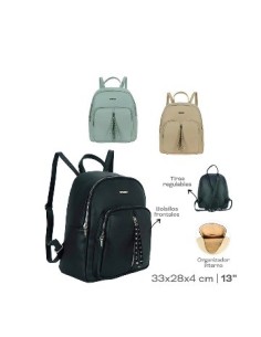 Mochila 13 3 Bols Eco Cuero Muaa/trendy 27931 27933 30061 30065 Tar02