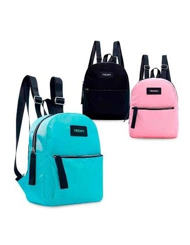 Mochila 11 2 Bols. Nylon Col. Surt. Trendy 27190 Tar02 (m)