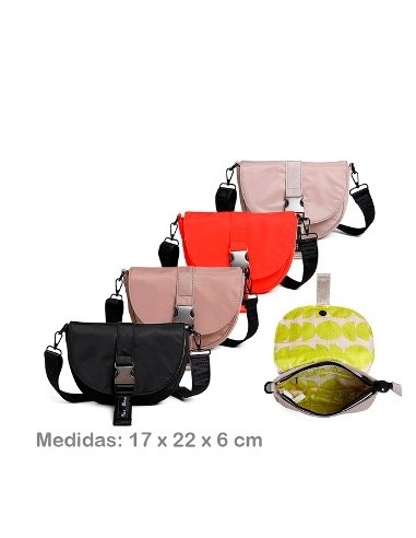 Bandolera Oval Nylon Brenda Col. Surt. Cb84 Chi01 (m)