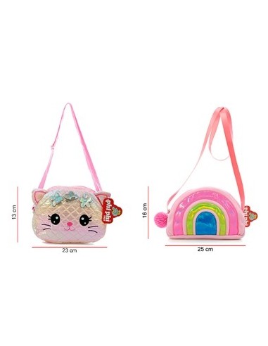Cartera 23cm Arco Iris/gatito 8178/8181 Phi Phi