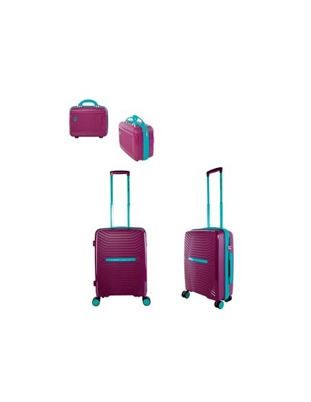 Set Valija 20" Carry On + Beauty Agarrate Catalina Acva03gr Acva05n Acva05rs Ow01