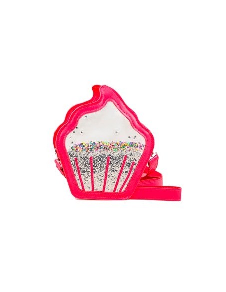 Cartera Cupcake C/brillos Y Confeti Hhm77 Sf01