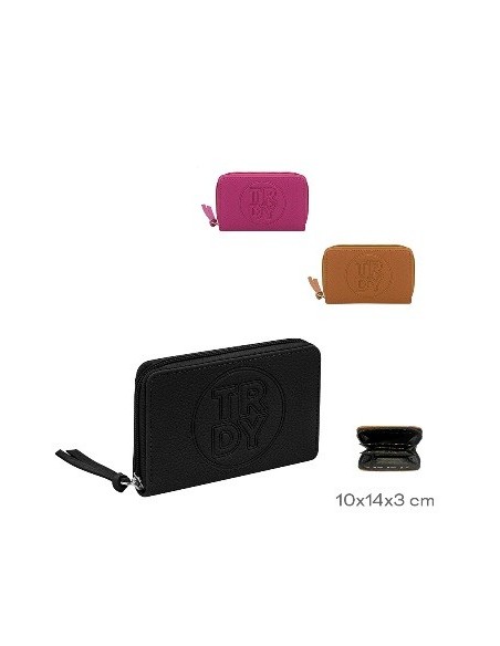 Billetera Trendy 14x10cm Colores Surtidos 19096/18633/1863/18633b/18657/18636/18642/30297 Tar02