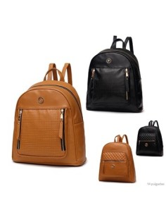 Mochila 34x29*11cm Eco Cuero 3 Cierres Pierre Cardin  21849/21852 Tar02