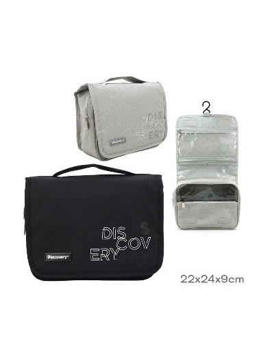 Neceser De Viaje Cordura 22x24x9cm C/gancho P/colgar Discovery 17825 Tar02
