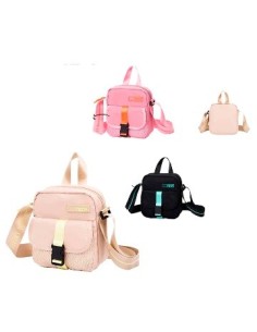 Morral Trendy 20x20 Cm Tela C/broche Y Cierre 22511 Tar02