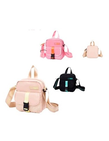 Morral Trendy 20x20 Cm Tela C-broche Y Cierre 22511 Tar02