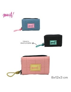 Billetera 8x12x3cm Nylon C/llavero Desmontable Muaa 28712 Tar02