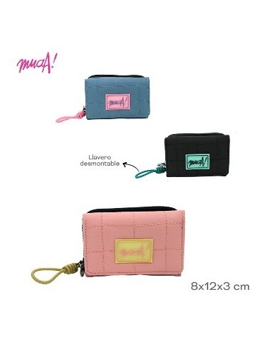 Billetera 8x12x3cm Nylon C/llavero Desmontable Muaa 28712 Tar02