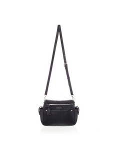 Bandolera 24x20cm Basilea Nylon C/eco Cuero C/correa Desmontable Ba0185b Ba0184b Jav02