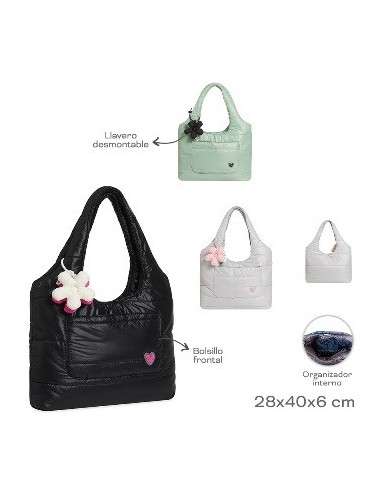 Cartera Trendy 40x30cm Puffer C/bols 19241 Tar02