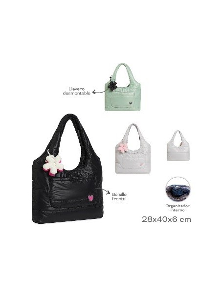 Cartera Trendy 40x30cm Puffer C/bols 19241 Tar02