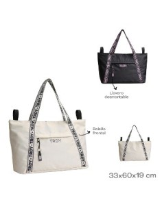 Bolso Tote Trendy C/bolsillo Antirrobo 35x60 2col 28537 Tar02