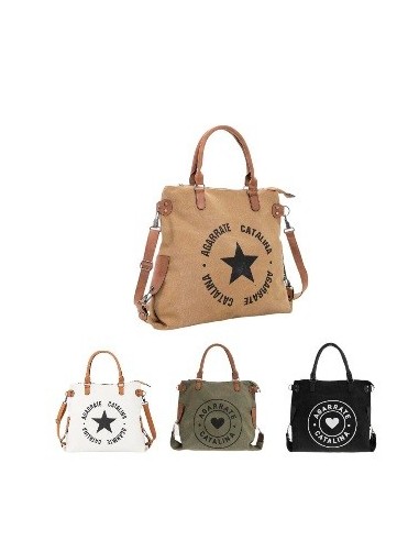 Cartera 47x34cm Agarrate Catalina Canvas C/correa Desmontable Ac26202 Ow01