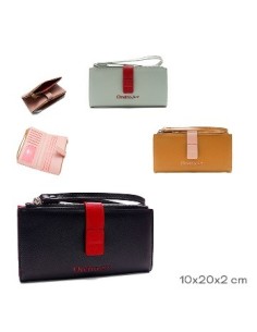 Billetera 20x10x2cm Bicolor Oreiro Love En Caja 28743 Tar02