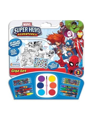 Giga Set Arte C/acuarelas Y Laminas Personajes Vsp03298 Tap02