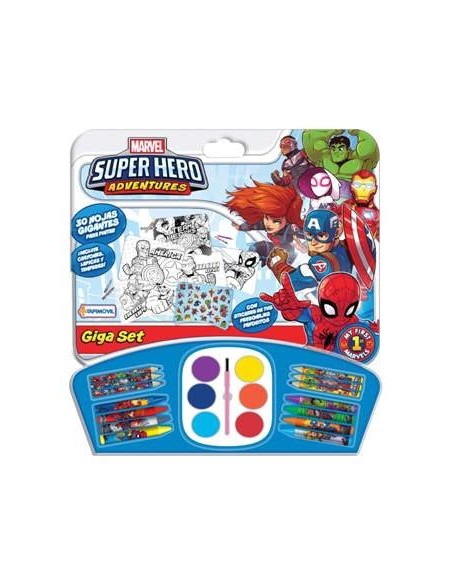 Giga Set Arte C/acuarelas Y Laminas Personajes Vsp03298 Tap02