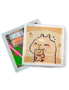 Cuadro 17x17 Diamond Painting Capybara Wjx18 A202205 Pub02