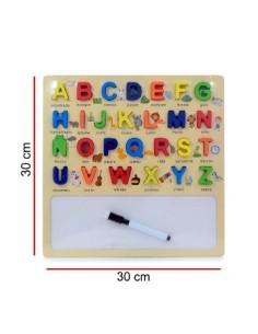 Pizarra 30x30cm C/letras Madera M407 Dre01