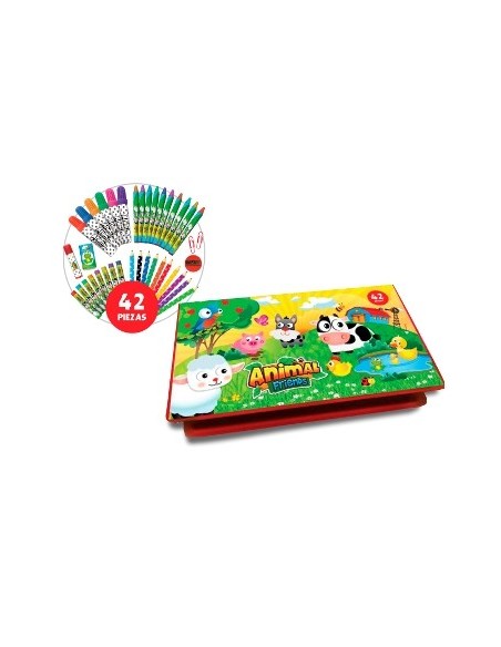 Set Arte Lapices-crayon-marcadores 42pzas Surtidos 1037-908-3807-4103/5071 Kreker