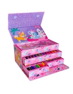 Set De Arte 54 Pzas Valija Cajonera Unisex  Mi602 Km384 Si499 Ck01