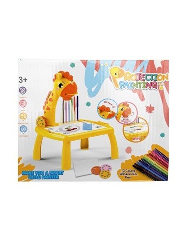 Proyector Painting Jirafa + 12 Colores En Caja 20x15 5cm Ju0151 222-7 Pri02