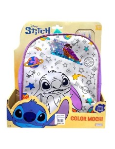 Mochila Color Stitch 5 Marcadores Lavables Y 1 Plancha De Gemas Autoadhesivas. Tamano: 32x29x7 Cm. Dmd00178 Tap02