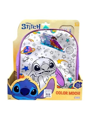 Mochila Color Stitch 5 Marcadores Lavables Y 1 Plancha De Gemas Autoadhesivas. Tamano: 32x29x7 Cm. Dmd00178 Tap02