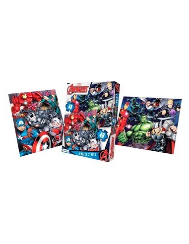 Puzzle 2 En1 Avengers 48 Pzas Vav03440 Tap02 (b30)