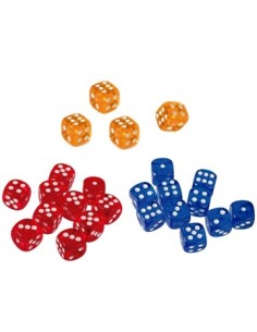 Dado 16mm Color Transp. Surtido 810-0034 810-0032 810-0033 Fay02