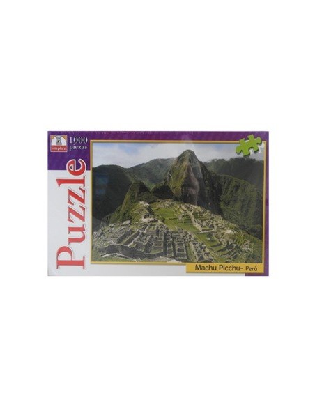 Puzzle 1000 Pzas Mapa Mundi/cataratas Iguazu/venecia/machu Pichu 212-277-392-301  Impl02 (b8)