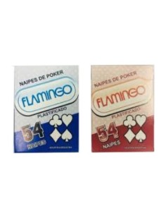 Naipes X 54 Poker Plast. Flamingo 1142c Jrh01