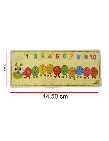 Rompecabezas Madera 45x18cm Animales/numerico M345/m347