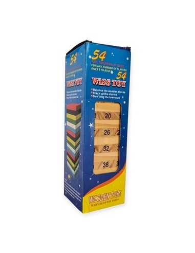 Jenga Numerado C/dados Caja 5012 Cal01