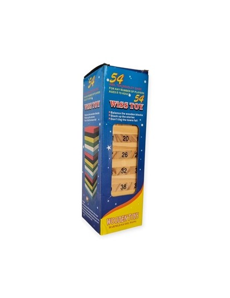 Jenga Numerado C/dados Caja 5012 Cal01
