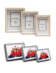 P/f 22x17cm Box X3 Simil Madera Sf5329 Vgo01