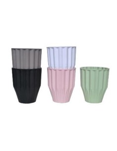 Maceta 11x13cm Plast. Rayas Col. Pastel 21307 Col01