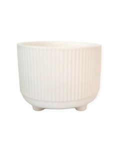 Maceta 11x9cm Rayas C/patas Col. Surt Z7715 Cry01